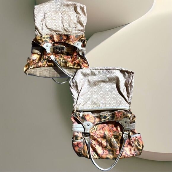 Sienna Ricchi l Double-Handle l Silky Animal Print l Leather l Purse, Satchel - Picture 6 of 15